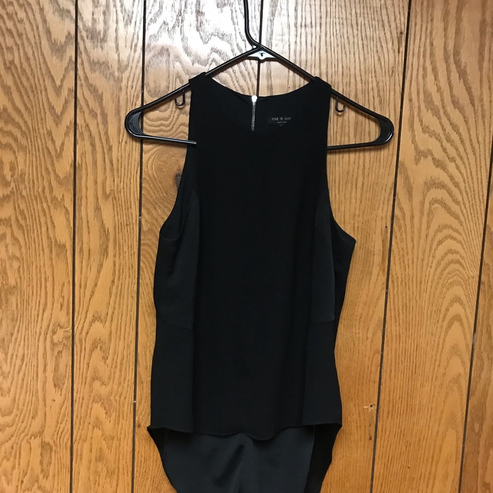 rag & bone New York Black Zip Back Tank - Picture 2 of 13